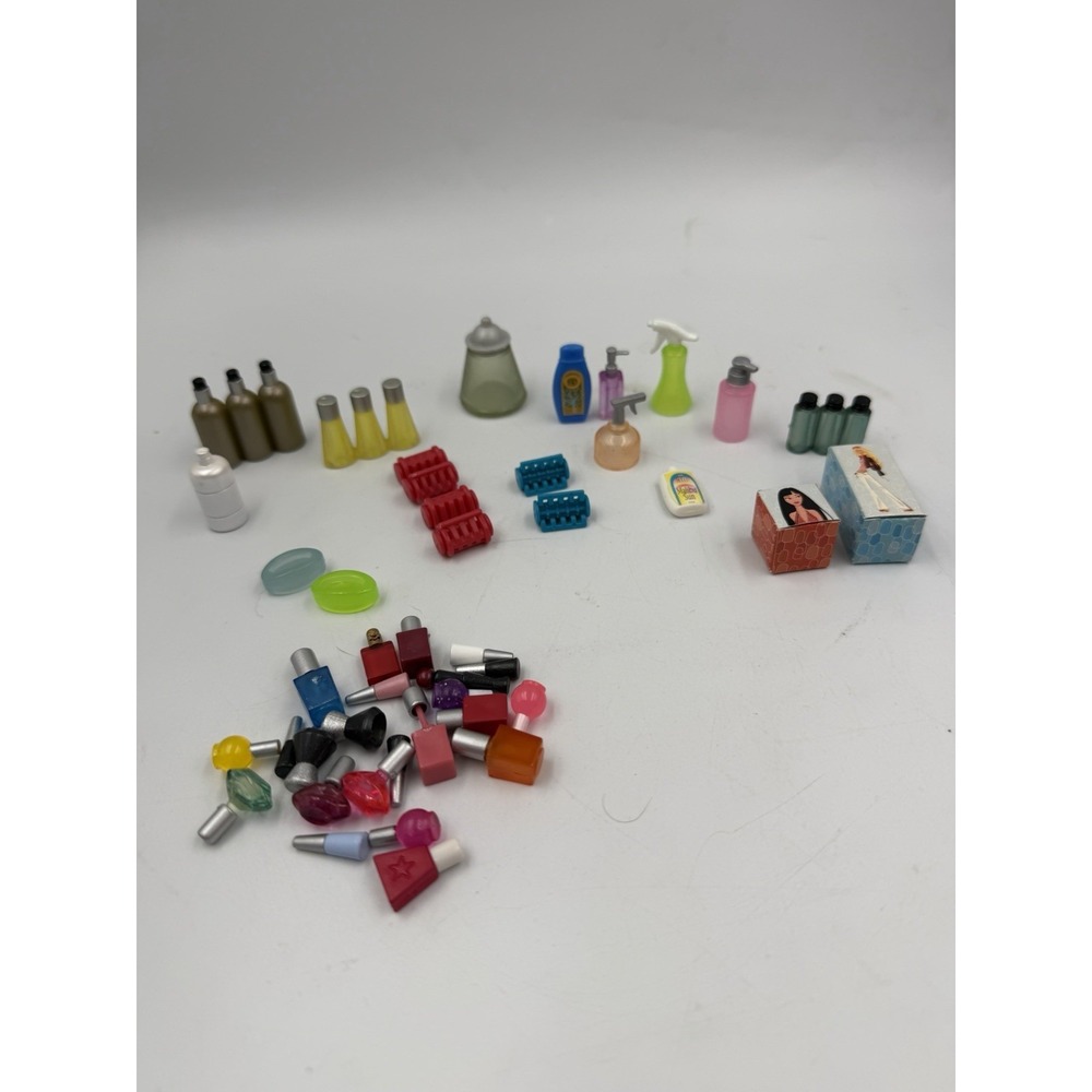 Lot Of Vintage Mattel My Scene/BRATZ/Barbie Doll Hair Products & Nail Polish